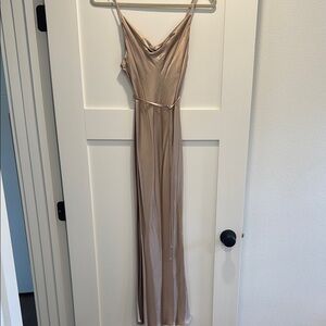 Shona Joy Champagne Midi Dress